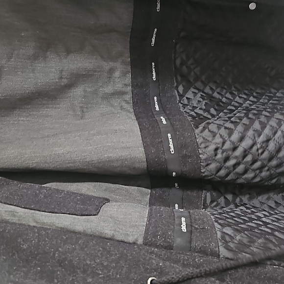 Claiborne Men's Black/Charcoal Wool Outerwear Thigh-Length Coat - Picture 4 of 10